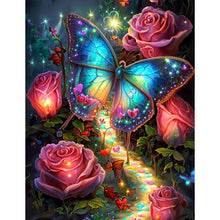 Load image into Gallery viewer, AB Diamond Painting - Full Round - Fantasy Rose Butterfly (50*65CM)
