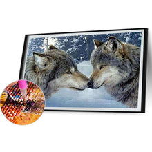 Load image into Gallery viewer, AB Diamond Painting - Full Round - snow wolf (60*40CM)
