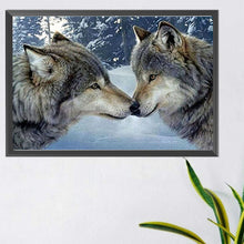 Load image into Gallery viewer, AB Diamond Painting - Full Round - snow wolf (60*40CM)

