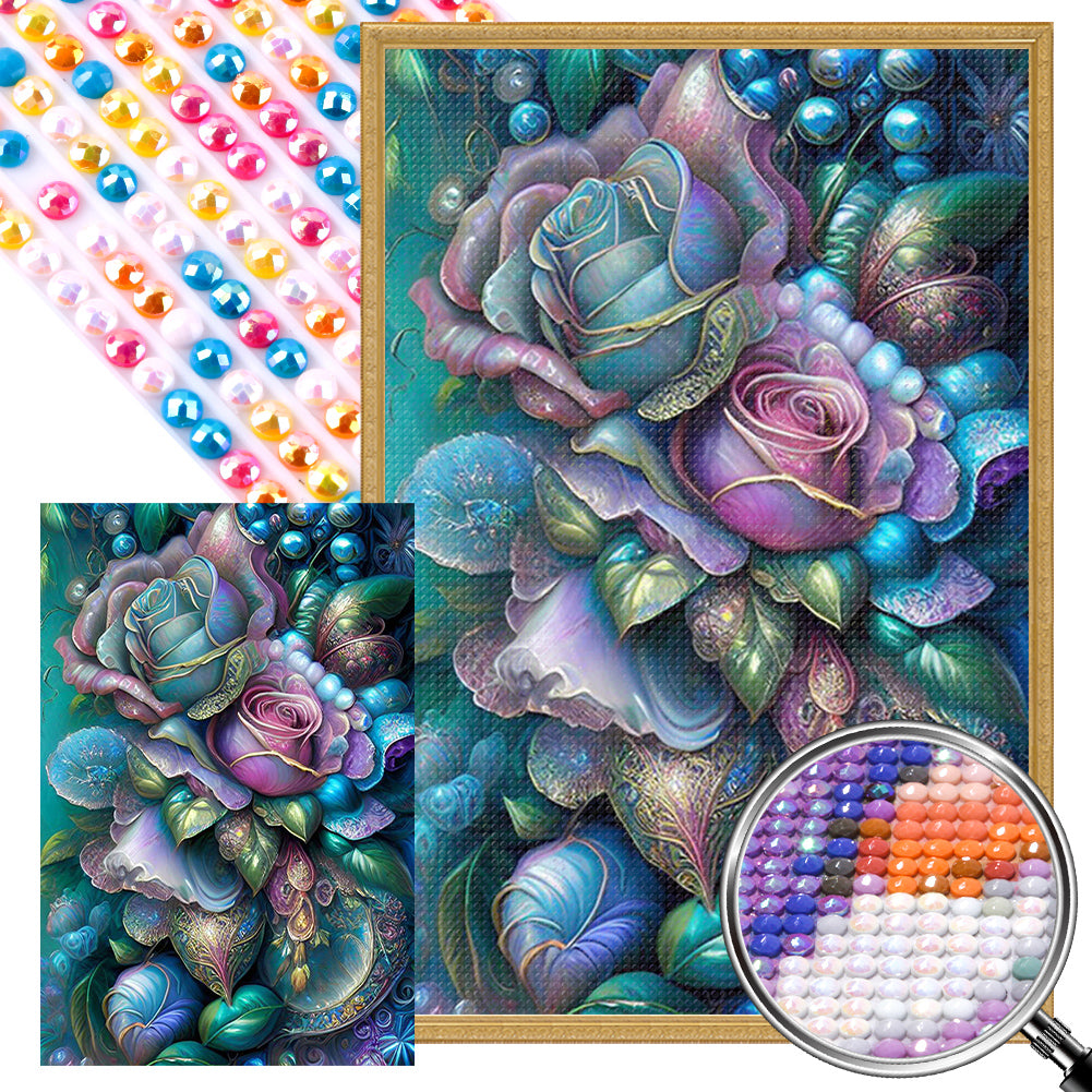 AB Diamond Painting - Full Round - fantasy rose (40*60CM)