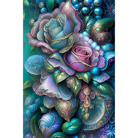 AB Diamond Painting - Full Round - fantasy rose (40*60CM)