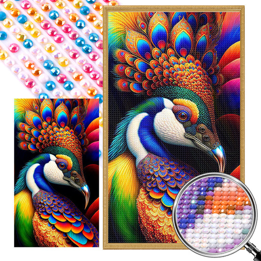 AB Diamond Painting - Full Round - Peacock (40*70CM)