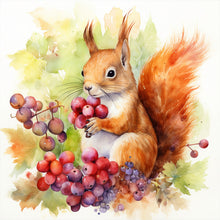 Load image into Gallery viewer, Diamond Painting - Full Round - Autumn squirrel (30*30CM)
