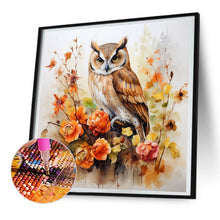 Load image into Gallery viewer, Diamond Painting - Full Round - autumn owl (30*30CM)
