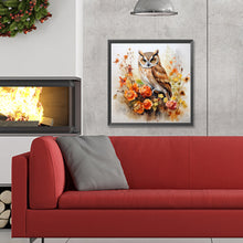 Load image into Gallery viewer, Diamond Painting - Full Round - autumn owl (30*30CM)
