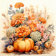 Load image into Gallery viewer, Diamond Painting - Full Round - autumn pumpkin (30*30CM)
