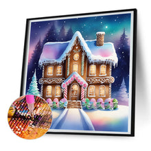 Load image into Gallery viewer, Diamond Painting - Full Round - snow cabin (30*30CM)
