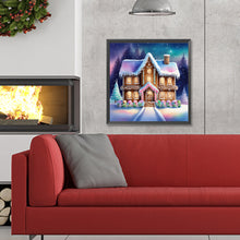 Load image into Gallery viewer, Diamond Painting - Full Round - snow cabin (30*30CM)
