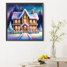 Load image into Gallery viewer, Diamond Painting - Full Round - snow cabin (30*30CM)
