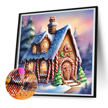Load image into Gallery viewer, Diamond Painting - Full Round - snow cabin (30*30CM)

