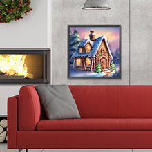 Load image into Gallery viewer, Diamond Painting - Full Round - snow cabin (30*30CM)
