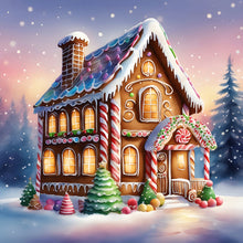 Load image into Gallery viewer, Diamond Painting - Full Round - snow cabin (30*30CM)
