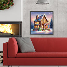 Load image into Gallery viewer, Diamond Painting - Full Round - snow cabin (30*30CM)
