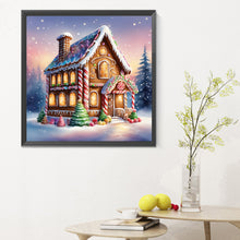Load image into Gallery viewer, Diamond Painting - Full Round - snow cabin (30*30CM)
