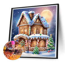 Load image into Gallery viewer, Diamond Painting - Full Round - snow cabin (30*30CM)
