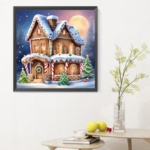 Load image into Gallery viewer, Diamond Painting - Full Round - snow cabin (30*30CM)
