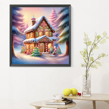 Load image into Gallery viewer, Diamond Painting - Full Round - snow cabin (30*30CM)
