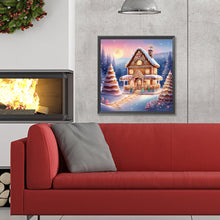 Load image into Gallery viewer, Diamond Painting - Full Round - snow cabin (30*30CM)
