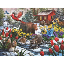 Load image into Gallery viewer, Diamond Painting - Full Square - snow scenery (40*30CM)
