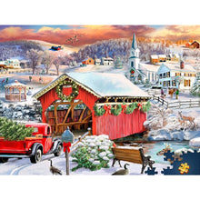 Load image into Gallery viewer, Diamond Painting - Full Square - snow scenery (40*30CM)

