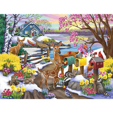 Load image into Gallery viewer, Diamond Painting - Full Square - snow scenery (40*30CM)
