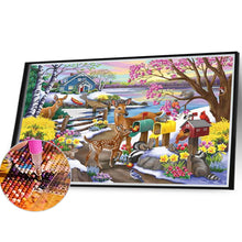 Load image into Gallery viewer, Diamond Painting - Full Square - snow scenery (40*30CM)
