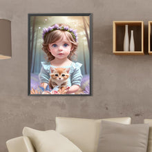 Load image into Gallery viewer, Diamond Painting - Full Square - Cute pets and girls (30*40CM)
