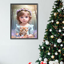 Load image into Gallery viewer, Diamond Painting - Full Square - Cute pets and girls (30*40CM)
