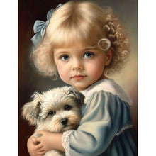 Load image into Gallery viewer, Diamond Painting - Full Square - Cute pets and girls (30*40CM)
