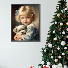 Load image into Gallery viewer, Diamond Painting - Full Square - Cute pets and girls (30*40CM)
