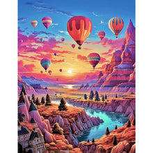Load image into Gallery viewer, Diamond Painting - Full Square - Mountain hot air balloon (30*40CM)
