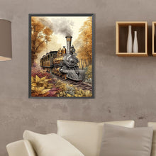 Load image into Gallery viewer, Diamond Painting - Full Square - woods train (30*40CM)
