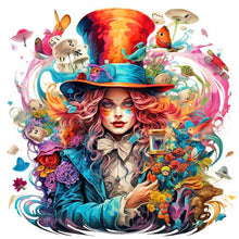 Load image into Gallery viewer, Diamond Painting - Full Round - Mad Hatter Alice (40*40CM)
