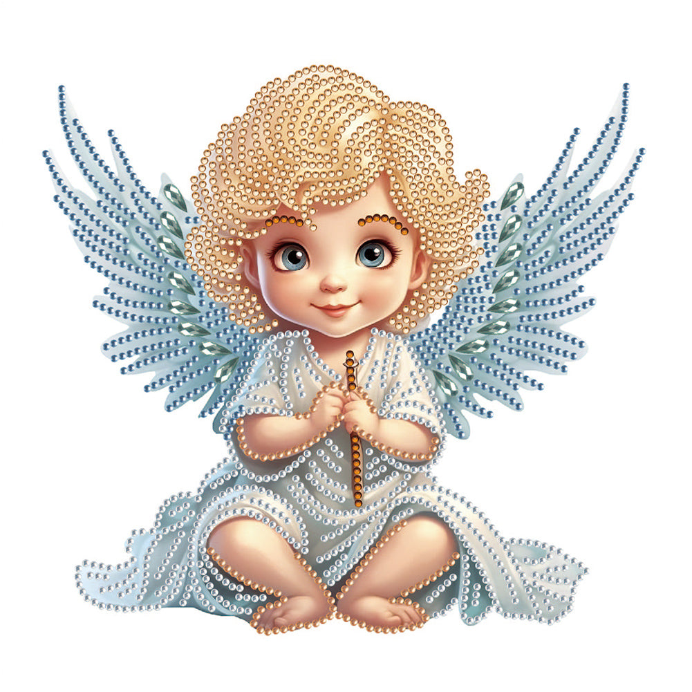 Diamond Painting - Partial Special Shaped - angel baby (30*30CM)