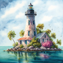 Load image into Gallery viewer, Diamond Painting - Full Round - lighthouse (30*30CM)
