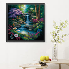 Load image into Gallery viewer, Diamond Painting - Full Round - Secret place in the woods (30*30CM)
