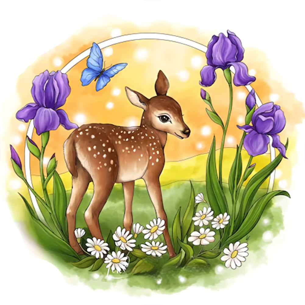 Diamond Painting - Full Round - deer (30*30CM)
