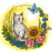 Load image into Gallery viewer, Diamond Painting - Full Round - kitten (30*30CM)
