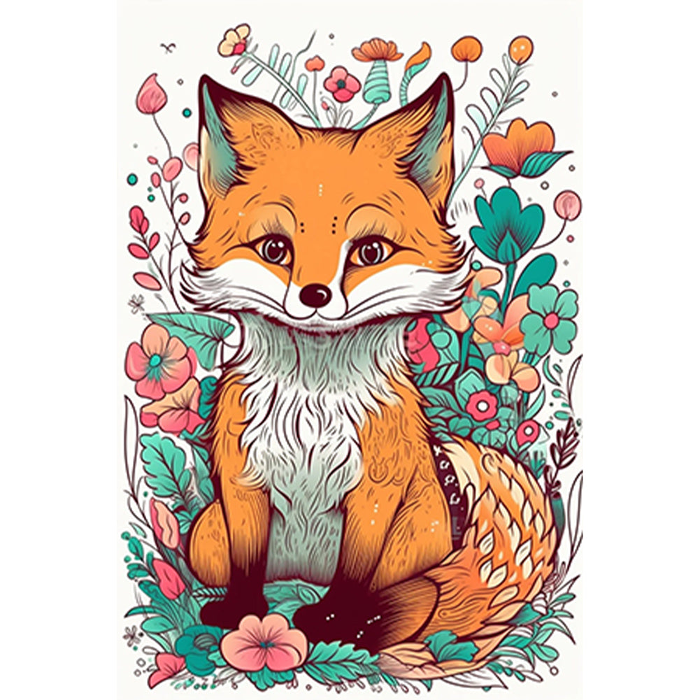 Diamond Painting - Full Round - fox (30*45CM)