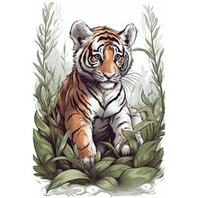Load image into Gallery viewer, Diamond Painting - Full Round - tiger (30*45CM)
