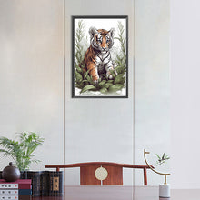 Load image into Gallery viewer, Diamond Painting - Full Round - tiger (30*45CM)
