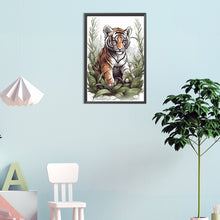 Load image into Gallery viewer, Diamond Painting - Full Round - tiger (30*45CM)
