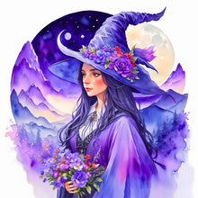 Load image into Gallery viewer, Diamond Painting - Full Round - elegant witch (30*30CM)
