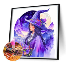 Load image into Gallery viewer, Diamond Painting - Full Round - elegant witch (30*30CM)
