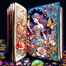 Load image into Gallery viewer, Diamond Painting - Full Round - book fairy (30*30CM)
