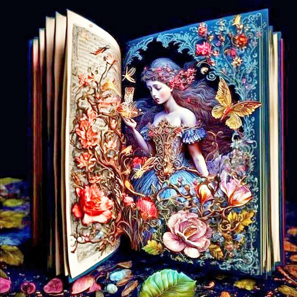 Diamond Painting - Full Round - book fairy (30*30CM)
