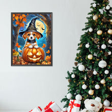 Load image into Gallery viewer, Diamond Painting - Full Round - halloween cats and dogs (30*40CM)
