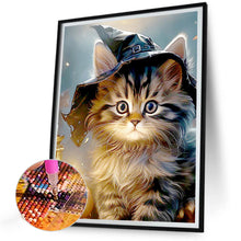 Load image into Gallery viewer, Diamond Painting - Full Round - halloween cats and dogs (30*40CM)
