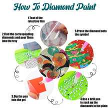 Load image into Gallery viewer, 8PCS Special Shape Diamond Painting DIY Coaster with Holder (Floral Plane)
