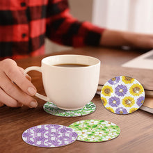 Load image into Gallery viewer, 8PCS Special Shape Diamond Painting DIY Coaster with Holder (Cute Flat Pattern)
